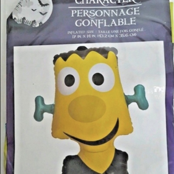 Halloween Inflatable Frankenstein Head Character - Picture 1 of 2